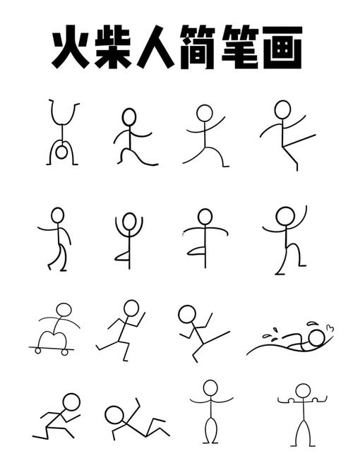 火柴人简笔画_火柴人怎么样_简笔画_绘画_procreate_笔刷_火柴人简笔