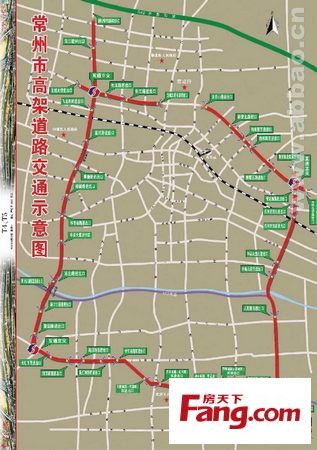 28日早晨6点常州高架全线环通环绕1圈35分钟