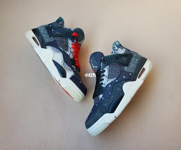 aj4蓝白 刺子绣"deep ocean"_airjordan_时尚_鞋靴