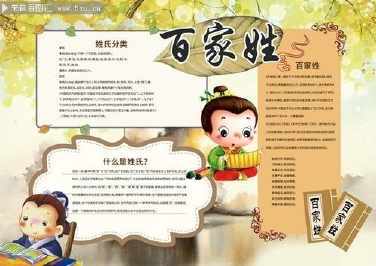 怎么做姓氏歌的手抄报 怎么做手抄报