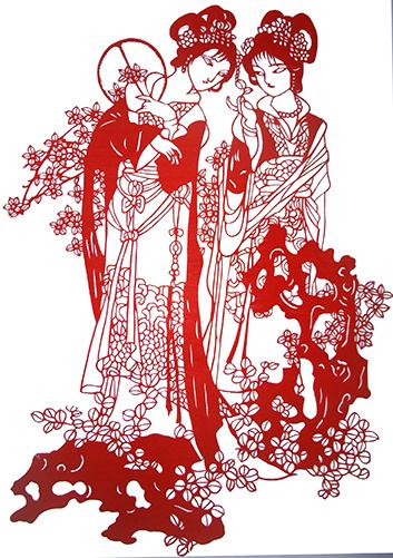 大幅人物剪纸图片 手工剪纸图片大全简单-蒲城教育