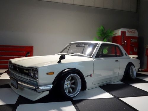 超レア★1/18 カスタム ハコスカ 白 日产 スカイライン 2000gtr ワタ