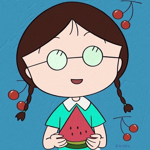 樱桃小丸子头像闺蜜头像