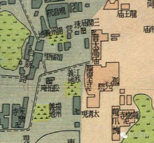 1950年北京地图的局部.