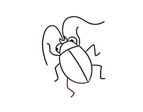 卡通昆虫天牛简笔画图片手绘素描w两个世界