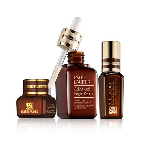 esteelauder雅诗兰黛即时肌透修护小棕瓶护肤品套装眼霜肌透精华50ml