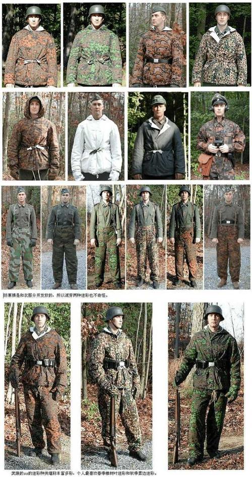 二战德国陆军装备大全,装备严谨实用,并且最早装备了迷彩作战服