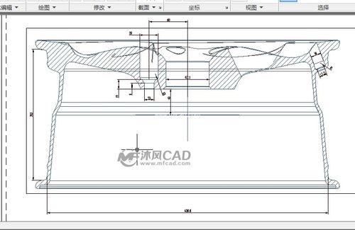 汽车轮毂平面图