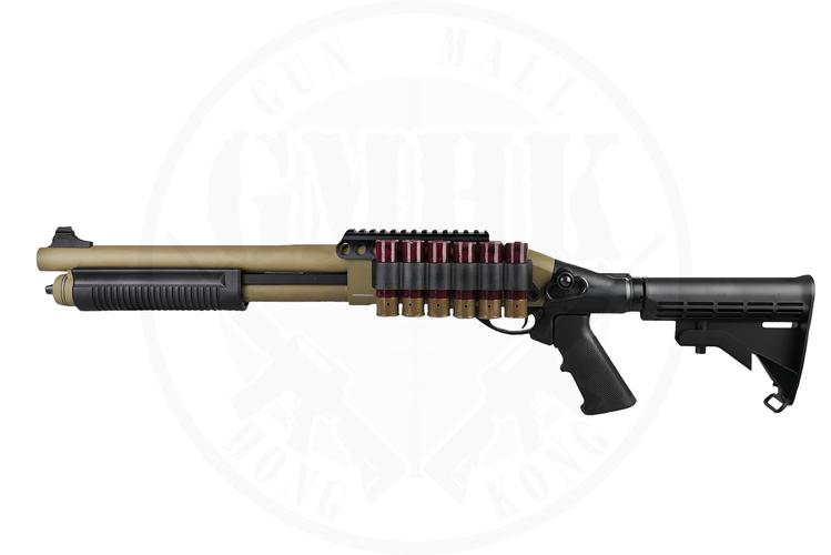 goldeneagle m870 short ras&s.h. gas gun tan