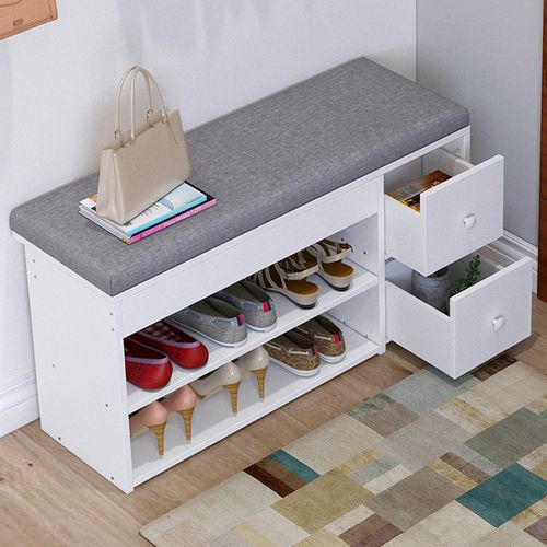 换鞋凳简约现代储物凳家用鞋柜矮凳子创意收纳沙发凳小鞋架子口参数