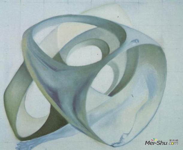 作品名:女性图形的拓扑扭曲 艺术家:萨尔瓦多·达利 年代:1983 风格