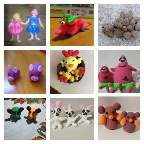 在仁艺空间中,我们学会了利用橡皮泥来捏制出母子之间浓浓的情谊.