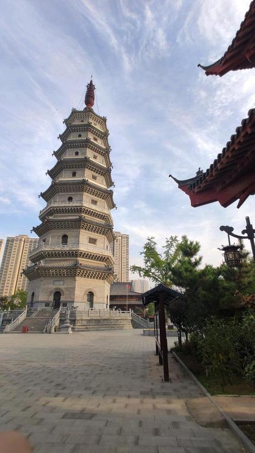 2020年9月19日,无人机拍摄的江苏涟水能仁寺