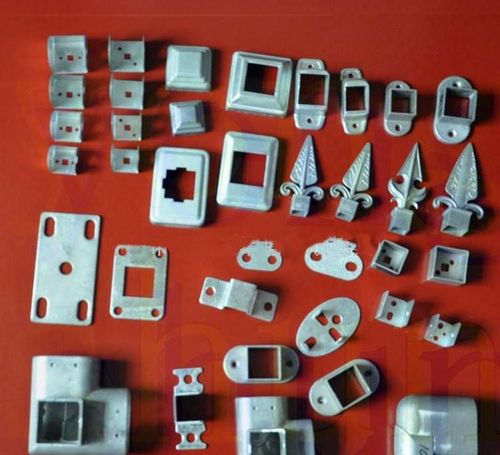 固定座组装铁质栏杆铸铝连接件外卡 32 立柱方接头锌钢阳台护栏配件