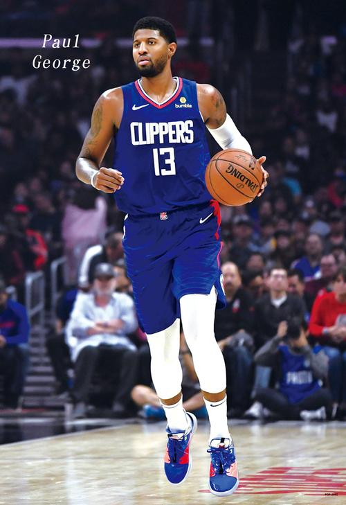 nba西部球队 :洛杉矶快船周边产品 :海报/壁画颜色分类 :保罗乔治(一