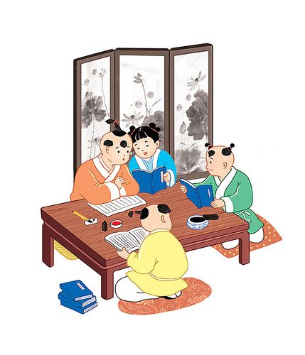 古代小孩嬉戏图