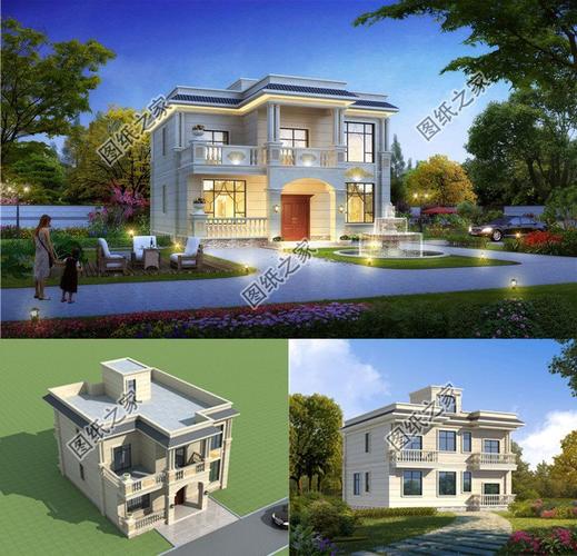 农村自建房不同的楼顶样式设计图,安全第一,全是专业设计