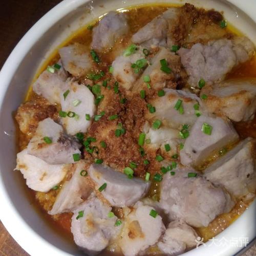 童年小筑餐厅 鸡冠油蒸芋艿                 playkid           l