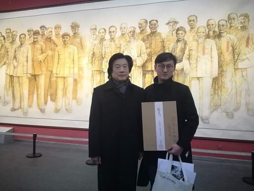 王道玉日常采风及与指导老师合影