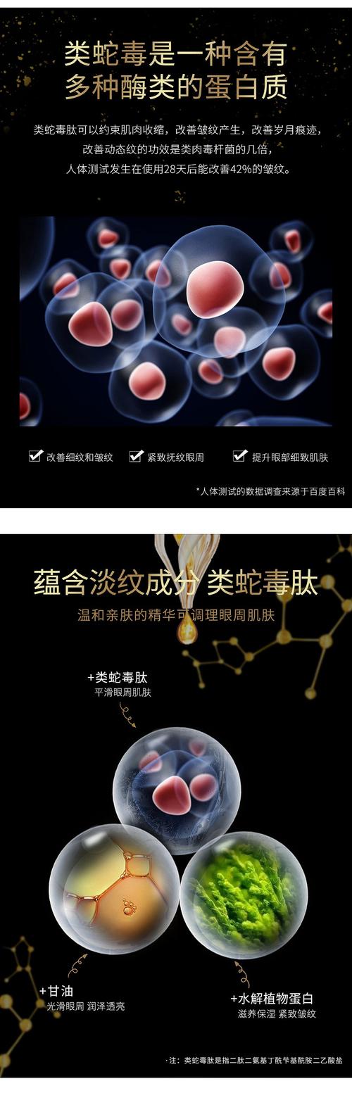 类蛇毒肽眼霜提拉紧塑抗皱祛眼袋眼纹黑眼圈细纹 35g*1瓶