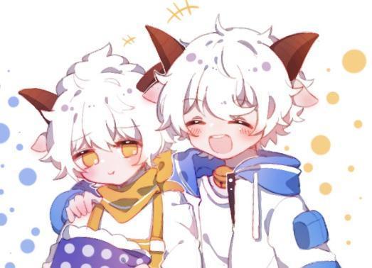 网友手绘喜羊羊与灰太狼拟人化,可爱喜羊羊和霸道灰太