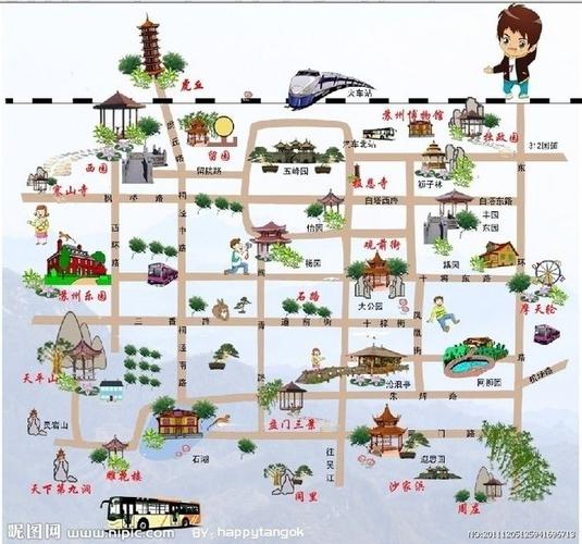 苏州园林总体分布图源文件