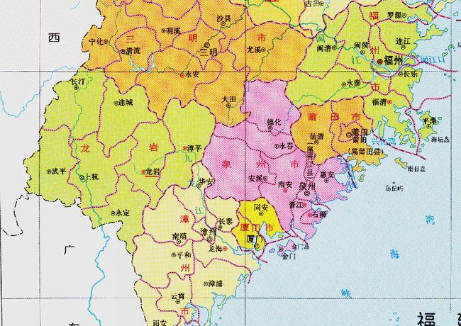 福建省的区划调整9个地级市之一厦门市为何没有1个县