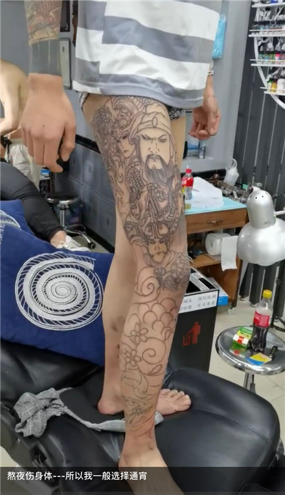 石狮阿修罗纹身