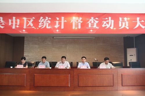 会上,临湖镇党委副书记,镇长顾强致欢迎词,区统计局局长韩江作动员