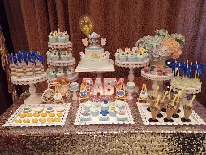天津百岁宝宝宴婚礼甜品台套餐,外环内送摆台