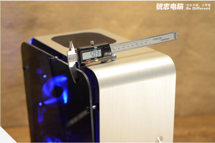 乔思伯 umx1-plus 铝合金钢化玻璃侧透/送日食led/itx机箱/有umx3