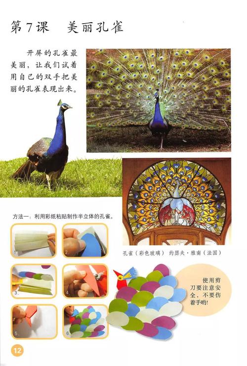 4月2日周四14:30 - 15:10 二年级下美术第七课《 美丽孔雀》