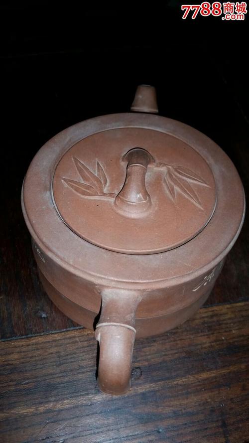竹节紫砂壶