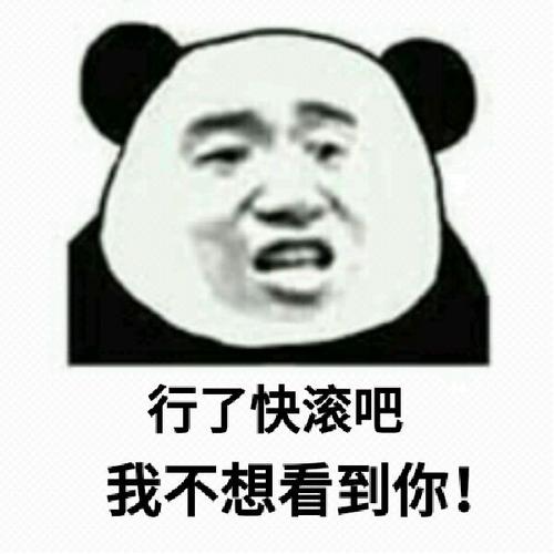 行了快滚吧我不想看到你