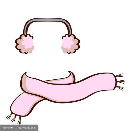 冬天耳罩简笔画