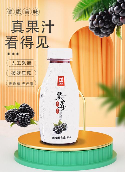 百汇园黑莓果汁梅饮料品原液nfc营养水果一整箱学生喝