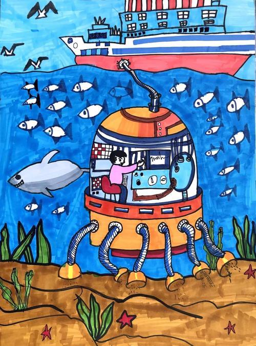 用4k纸画的科幻画手抄报 科幻画手抄报