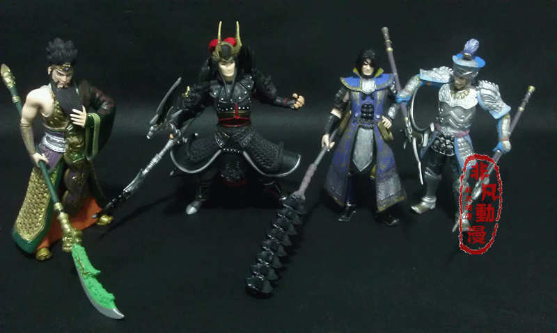 三国风云激突篇人偶 三国手办公仔摆件 夏侯 吕布 关羽 张辽