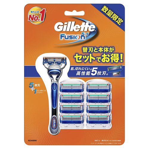 gillette吉列 fusion5 手动剃须刀(含1刀架 9刀头)