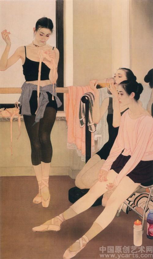 《舞之憩》大图-何家英-翰墨原创艺术网【ycarts.com