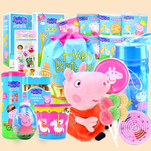 小猪佩奇儿童零食大礼包曲奇糖果公仔曲奇饼干