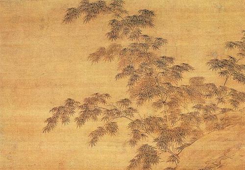 明 仇英 修竹仕女图 (局部2)