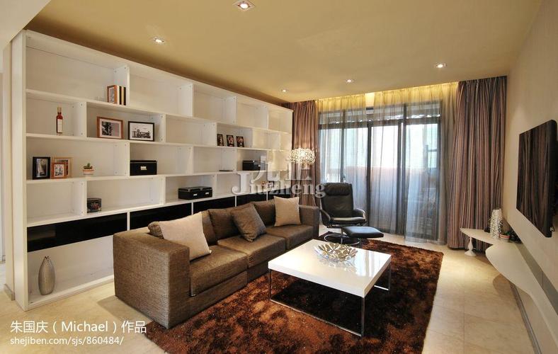 客厅沙发储物柜效果图