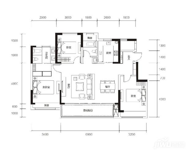 南阳常绿悦龙府户型鉴赏常绿悦龙府户型图