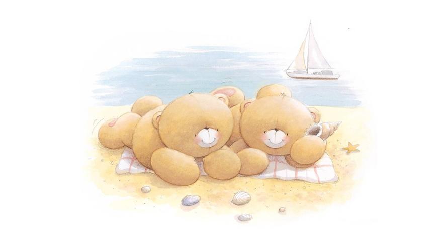 的小熊电脑桌面壁纸下载-卡通动漫-壁纸下载-美桌网