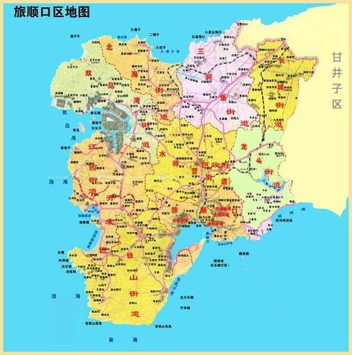 大连旅顺北路地图