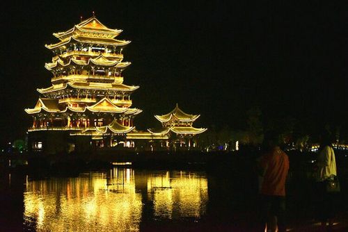 保山青华湖暨永子棋院风光