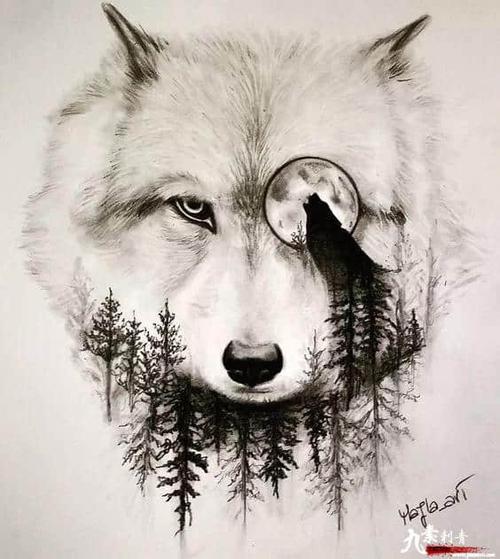 狼纹身,作品和手稿
