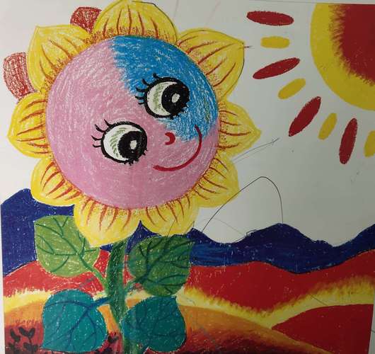 太阳花》 写美篇 孩子的教育是老师和家长共同的责任和义务,绘画不仅