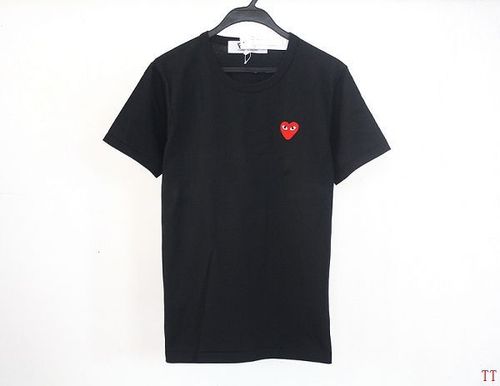 comme des garcons 川久保玲 play爱心眼睛小logo男生潮流简约短袖t恤